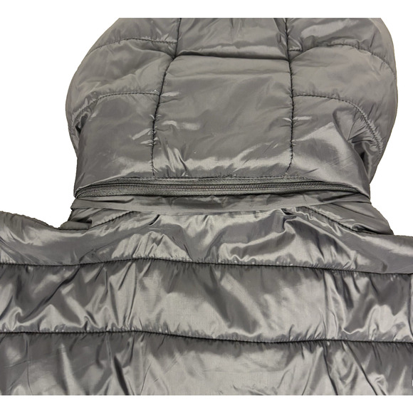 Y2K Free Country Black Down Puffer Jacket Women's XL Quilted Warm - Picture 4 of 8